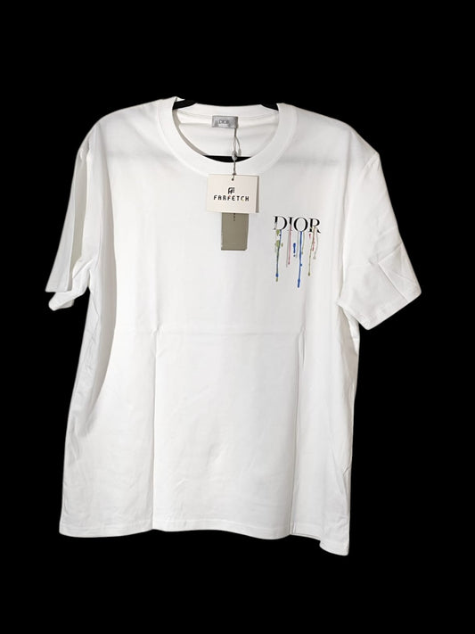 Dior Drippy Tee White